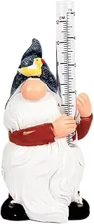 Sosoport Elegant Resin Rainfall Gauge by Rain Gauge Measuring Cup Unique Hand-Painted Garden Ornament for Home