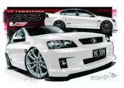 Holden Commodore VE SSV HERON 20 A3 FRAMED PRINT (HC336B)