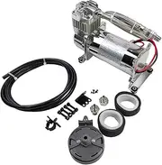 Medium Duty Onboard 12V Air Compressors 150 PSI with Remote Mount Kit | Fit for Truck Car Train Air Horn, Suspension Ride Bag Kit System | Fits All 12V Vehicles like Truck Pickup SUV RV Marine