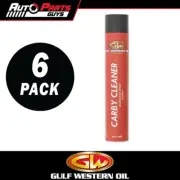 6 Pack Bulk Buy Gulf Western Aerosol Carby Cleaner Extra Large 840ml | 68095