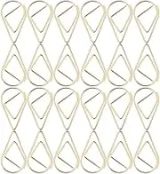 SHINEOFI 100pcs Gold Metal Teardrop Paper Clips Creative Drop Shaped Document Clips for Organizing Files Memos and Photos Office Supplies