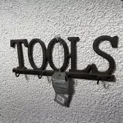 Esschert Design Garden Tools Holder Key Rack 12x4 Cast Iron