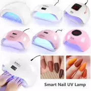 80W Nail Dryer Nail Light Lamp UV LED Gel Smart LED Quick Drying Induction Spa