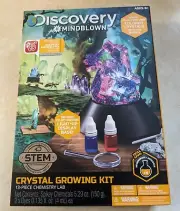 NEW DISCOVERY #MINDBLOWN CRYSTAL GROWING KIT 13 PIECE 2 CRYSTAL COLOR INCLUDED