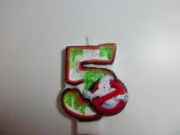 Ghostbusters Birthday Candle. cake topper, cupcake topper..ALL NUMBERS AVAILABLE