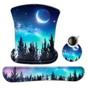 Ergonomic Keyboard Wrist Rest and Mouse Pad with Wrist Support Set, Memory Fo...