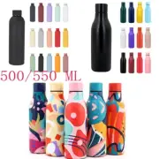 500/550 ML Stainless Steel Portable Sport Water Bottles Tumbler Thermo Flask Cup