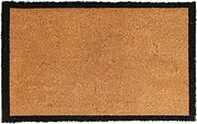 Nicola Spring Coir Door Mat - 120 x 75cm - Black Border - Pack of 1 - Indoor & Outdoor Non Slip Rug Front Door Welcome Mat Rectangular Floor Mat for Home Entryways
