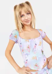 [Dolls Kill x Winx Club] Feels Like Magic Mesh Top