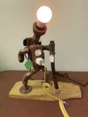 Steampunk Lamp Color Changing Lightbulb Remote Control Phone Charger Unique Deco