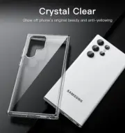 50 Pcs Samsung Heavyduty S22 Ultra Premium PC TPU Clear Phone Case 360 Cover