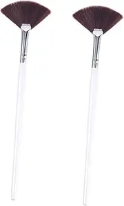 KAILIKETIY 2Pcs Facial Mask Applicator Brush Hair Tool for Precise Application of Mud Body Masks Portable Design for Travel Home Use for Women