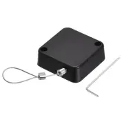 Retractable Cable Lock,Remote Control Anti-Lost 2m Rope Hardware Lock 200g Black
