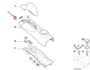 MINI COOPER R50, R53 Center Console Switch Cover 51167147197 7147197 NEW GENUINE