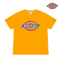 在飛比找momo購物網優惠-【Dickies】男女款橘黃色純棉Logo印花短袖T恤｜DK