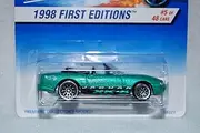Hot Wheels 1998 First Editions Green Jaguar XK8 Die Cast Car #5 of 48 Premier Collector's Model 1:64 Scale