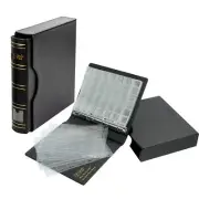 Coin Storage Binder with Slipcase Set - Assorted 4 Sizes Pocket Pages, 12 Pag...