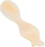 LABRIMP Luxurious Pink Shell Ice Spoon Fish Design Tasting Mini Spoon for Soup Dessert