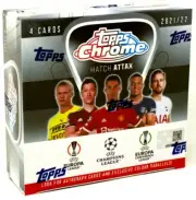 2021/22 TOPPS CHROME UEFA MATCH ATTAX SOCCER 16 BOX CASE BLOWOUT CARDS