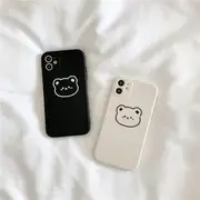 Bear Phone Case - iPhone 12 Pro Max / 12 Pro / 12 / 12 mini / 11 Pro Max / 11 Pro / 11 / SE / XS Max / XS / XR / X / SE 2 / 8 / 8 Plus / 7 / 7 Plus Black - iPhone 11 Pro
