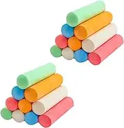 TEHAUX 20pcs Dust- Chalk Teaching Chalks Graffiti Chalk Portable Chalk Practical Chalks Blackboard Chalks Teaching Supplies Painting Chalks Carbonate and Sulfate