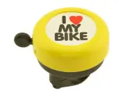 NEW! l Love my Bike Bell Lowrider Bicycle Cruiser Fixie Yellow