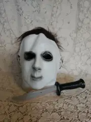 Brand New- Halloween Michael Myers Mask Ories Party. WITH KNIFE