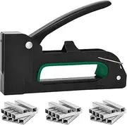 QHASPHC Manual Heavy Duty Staple Gun Upholstery Nail Gun with 1000 Stapler for Wood, Crafts, Frame Fixing Carpentry DIY Decoration