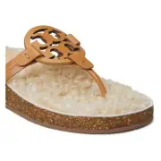 Tory Burch Miller Cloud Soft Shearling Leather Sandals Thongs Flip Flops 9.5