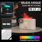 180ml Electric Aromatherapy Air Humidifier Oil Diffuser LED Flame Mini Purifier