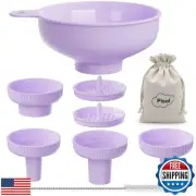 Pisol Wide Mouth Versatile Funnel, Canning Funnels for Kitchen Use, Food Grad