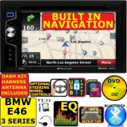 BMW E46 GPS NAVIGATION SYSTEM CD/ DVD BLUETOOTH USB Double Din Car Stereo Radio (for: BMW)