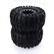 2PCS/Set 1/10 RC Truck Climbing Car Tire Aluminum Alloy Wheel for HSP TRX-4 black