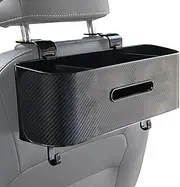 Car Seat Back Storage Box Organizer | Auto Tissue Box Cover | Large Capacity Organizer for Truck RV, Backseat Napkin Holder