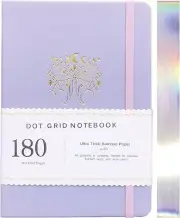 A5 Dotted Notebook Bullet Dot Grid Journal 180G Thick Bamboo Paper 160 Dot Grid