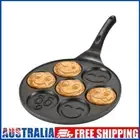 # 7 Cup Pancake Pan Non-stick Griddle Pancake Maker for Kids Breakfast(Black)