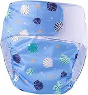 GARENDE Adult Cloth Diaper Wraps Incontinence Pants Leakproof Convenient to Put on and Take Off Reusable Nappy Cover for Seniors