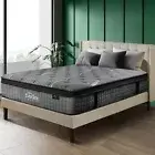 Bedra Queen Mattress Breathable Spring Mattress Euro Top Natural Latex Foam 34cm