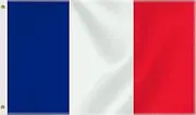Large 3×5 FT France Flag, Big 75D French National Outdoor Banner,DecorGarden With Brass Gromment