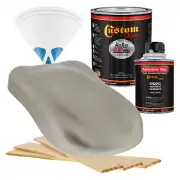 HOT ROD FLATZ Firemist Pewter Silver Quart Kit URETHANE Flat Auto Car Paint Kit