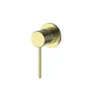 Greens Shower Mixer Tap w Mini Faceplate Trim Set Only Brushed Brass 21202516