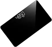 HAMPPLIES Digital Weight Scale Rechargeable Electronic Bathroom Scale with Mirror Surface Compact Portable Design Accurate Health Measurement for Home Use Non Slip Feet for Stability