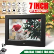 7in Digital Photo Picture Frame Alarm Clock MP3/4 Movie Player w/Remote Control
