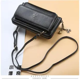 暢銷✡♟大容量可斜背的手機錢包長夾皮夾手拿包包女生包包流蘇搭扣錢包