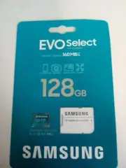 SAMSUNG EVO Select microSDMemory Card + Adapter, 128GB microSDXC, Up-to 160