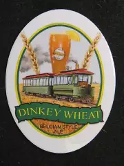 BEER STICKER: OLDE MAIN Brewing Dinkey Wheat Belgian Ale ~ Ames, IOWA - Train