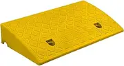 Threshold Ramp for Wheelchairs, Cars, Vehicles, Caravan Plastic Curb Ramp for Doorstep Skateboard and Motorcycle Access Yellow 11cm/4.3in