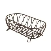 Bronze Bread Basket Brown Leaf