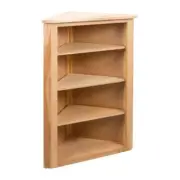 Corner Shelf 59X36X100 Cm Solid Oak Wood