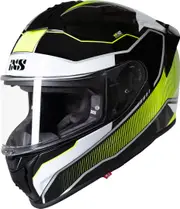 IXS 421 FG 2.1 Helmet, black-white-yellow, Size 2XL for Men Black White Yellow